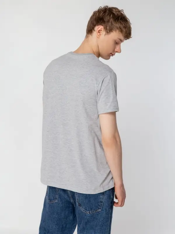 Футболка унисекс T-Bolka 160, серый меланж, размер XS