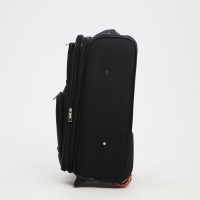 Чемодан малый 33 л (S), отдел на молнии, с расширением, кодовый замок, 3 колеса, 2 наружных кармана, цвет чёрный Чемодан малый 33 л (S), отдел на молнии, с расширением, кодовый замок, 3 колеса, 2 наружных кармана, цвет чёрный