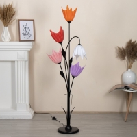 Торшер "Аделла" 5хЕ27 15Вт черный h.145 см