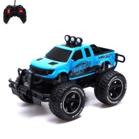 Джип радиоуправляемый &laquo;БигФут&raquo;, 1:14, работает от аккумулятора, цвет синий