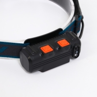 Фонарь налобный аккумуляторный, 15 Вт, 2000 мАч, COB, XPE, 6 режимов, индикатор заряда Фонарь налобный аккумуляторный, 15 Вт, 2000 мАч, COB, XPE, 6 режимов, индикатор заряда