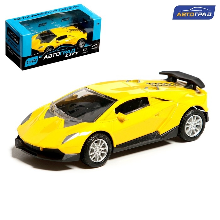 Машина металлическая &laquo;Гонка&raquo;, инерция, 1:43, цвет МИКС