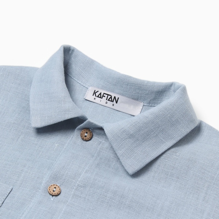 Рубашка для мальчика KAFTAN Linen, р. 30 (98-104), голубой