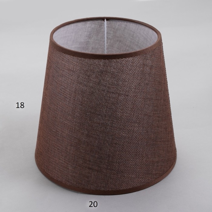 Абажур E27 кофе 20х20х18 см Абажур E27 кофе 20х20х18 см