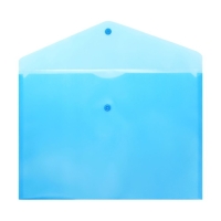 Набор папок-конвертов на кнопке 5 штук, А4, 150 мкм, Calligrata Standard, прозрачные, микс