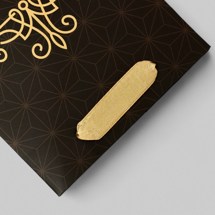 Пакет подарочный ламинированный под бутылку,"Настоящему мужчине",13 &times; 32 &times; 11,3 см