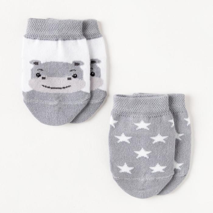 Набор носков Крошка Я &laquo;Бегемот&raquo;, 2 пары, 6-8