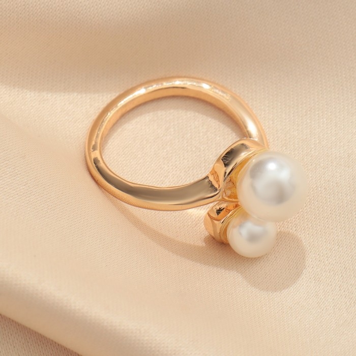 Муфта для платка &laquo;Дуо&raquo;, цвет белый в золоте