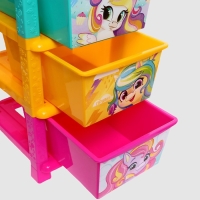 Комод детский &laquo;Радужные единорожки&raquo;, 3 секции