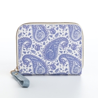 Кошелёк женский на молнии, цвет голубой Кошелёк женский на молнии, цвет голубой