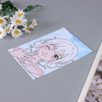 Наклейки для творчества "Самая красивая" сиреневый набор 17 листов 21х16 см