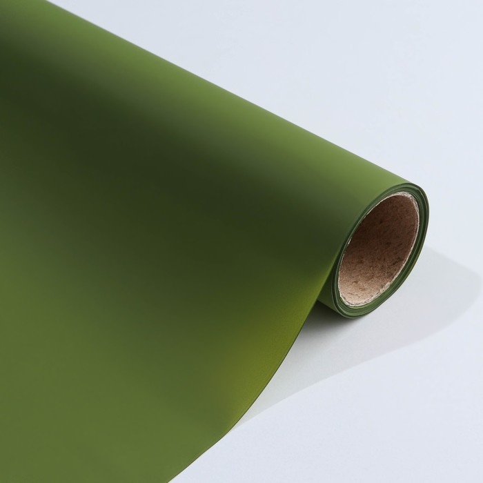 Плёнка для цветов упаковочная пудровая &laquo;Хвойная&raquo;, 0.5 х 9 м