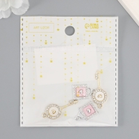 Декор для творчества металл, стразы "Ключик и замочек с сердцем" набор 2 шт 2,2х1,2 см Декор для творчества металл, стразы "Ключик и замочек с сердцем" набор 2 шт 2,2х1,2 см