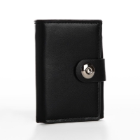 Портмоне мужское на магните, отдел для купюр, для карт, для монет, цвет чёрный Портмоне мужское на магните, отдел для купюр, для карт, для монет, цвет чёрный