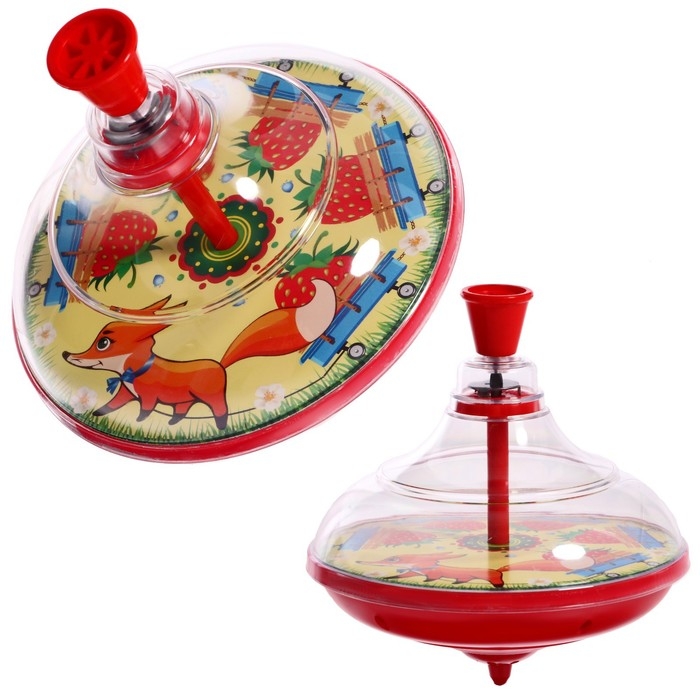 Юла прозрачная &laquo;Клубника&raquo;, МИКС