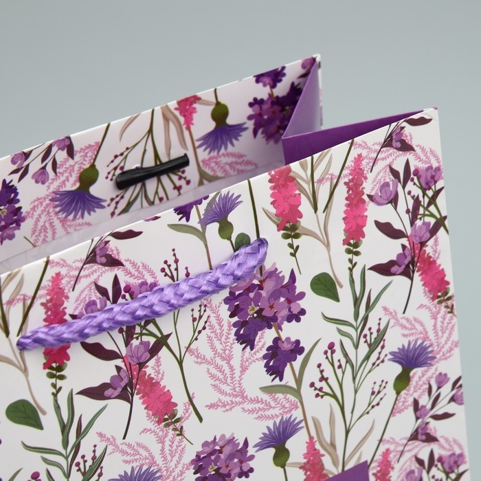 Пакет подарочный ламинированный, упаковка, &laquo;С 8 марта!&raquo;, MS 18 х 23 х 8 см