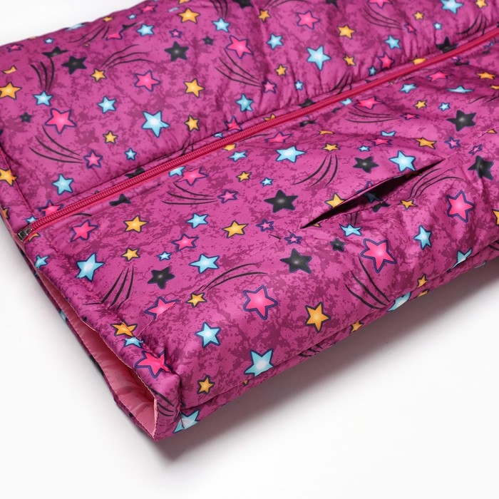 Куртка для девочки, цвет малиновый/звёздочки, рост 110-116 см Куртка для девочки, цвет малиновый/звёздочки, рост 110-116 см