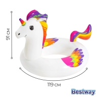 Круг для плавания Fantasy Unicorn, 119 x 91 см, 36159 Bestway Круг для плавания Fantasy Unicorn, 119 x 91 см, 36159 Bestway