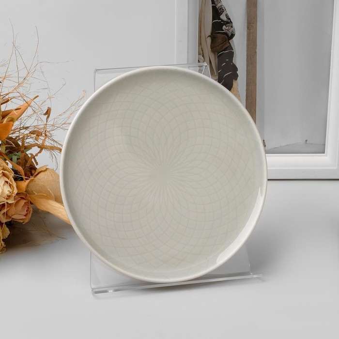 Подставка под тарелку 13&times;16,5&times;14,5 см, оргстекло 2 мм, В ЗАЩИТНОЙ ПЛЁНКЕ