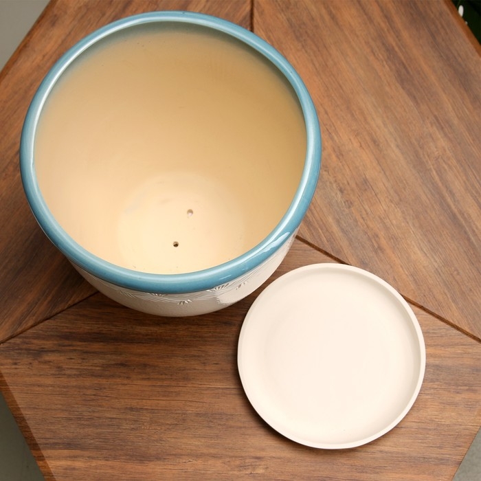 Горшок цветочный "Ирис 1" полосатый 15л