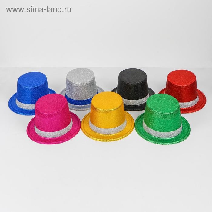 Карнавальная шляпа &laquo;Фееричный цилиндр&raquo;, цвета МИКС