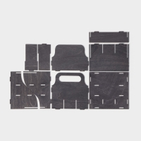 Подставка - органайзер деревянный для специй с ручкой Доляна, 17×16×16 см, цвет тёмный Подставка - органайзер деревянный для специй с ручкой Доляна, 17×16×16 см, цвет тёмный