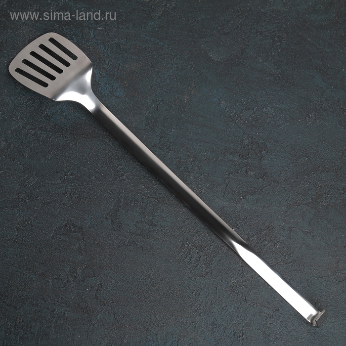 Лопатка из нержавеющей стали цельнотянутая, длина 48 см, толщина 3 мм, цвет серебряный