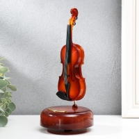 Сувенир пластик музыкальный механический "Скрипка" 21х9,5х9,5 см Сувенир пластик музыкальный механический "Скрипка" 21х9,5х9,5 см