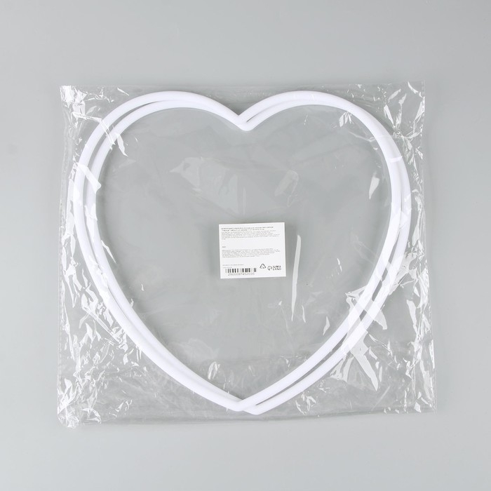 Основа для изготовления ловца снов &laquo;Сердце&raquo;, набор 2 шт., размер 1 шт. &mdash; 30 &times; 30 &times; 0,73 см