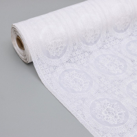 Клеёнка на стол «Роуз», ажурная, ширина 137 см, рулон 20 метров, толщина 0,2 мм, цвет белый Клеёнка на стол «Роуз», ажурная, ширина 137 см, рулон 20 метров, толщина 0,2 мм, цвет белый