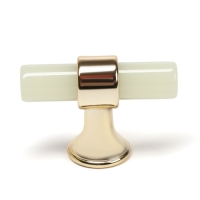 Ручка кнопка CAPPIO PK106, D=12 мм, пластик, цвет фосфор/золото Ручка кнопка CAPPIO PK106, D=12 мм, пластик, цвет фосфор/золото