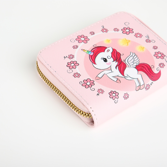 Кошелёк на молнии, цвет розовый Кошелёк на молнии, цвет розовый