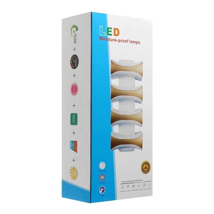 Светильник фасадный &laquo;Элегант&raquo;, FSD-041, 8 Вт, 3000К, 4 луча, IP65, 220 В, пластик, черный