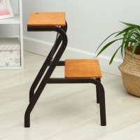 Табурет-стремянка &laquo;Конёк&raquo;, 44,5&times;42&times;56,5 см, цвет медный антик