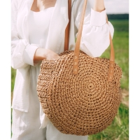 Сумка женская SL Home, ручное плетение, хлопок, длина ручек 30 см, 45&times;43 см