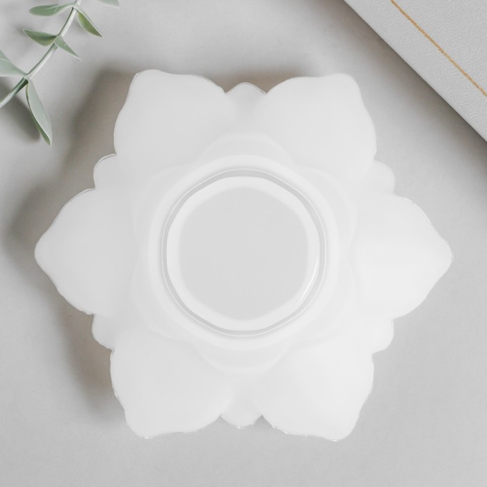 Молд силикон Молд силикон "Подсвечник цветок" 10,7х12,2х4,3 см