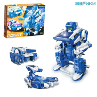 Конструктор &laquo;Робот&raquo;, 3 в 1, работает от солнечной батареи, 61 деталь, 1 лист наклеек