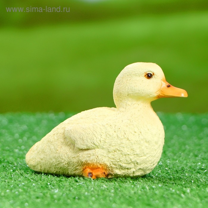 Садовая фигура Садовая фигура "Утенок сидит" 14х8х10см