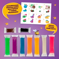 Тесто для лепки &laquo;Волшебное тесто. Семья динозавров&raquo; 400 г