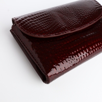 Кошелёк женский на магните, цвет бордовый