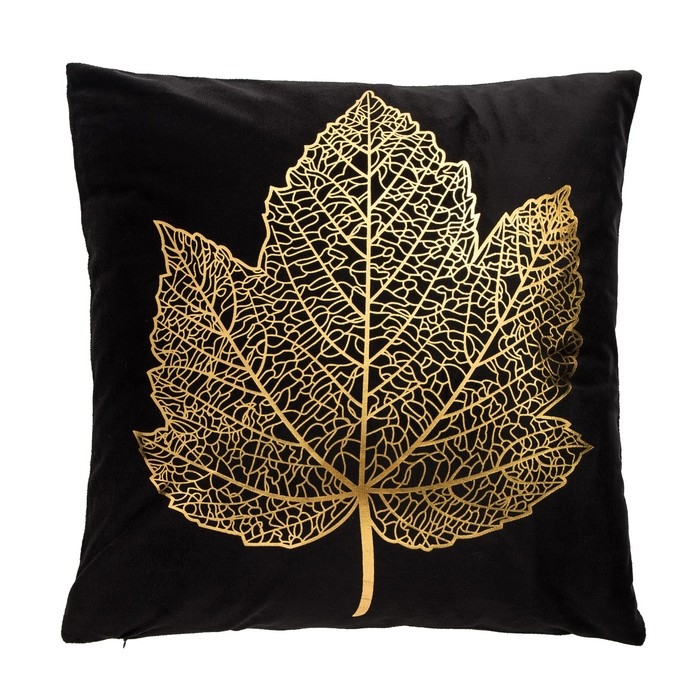 Наволочка декоративная Этель &laquo;Листок&raquo; 42х42 см, велюр