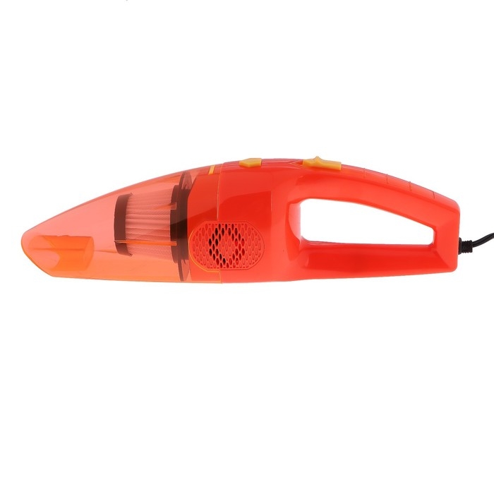 Пылесос автомобильный CARTAGE, 5 насадок, 140 Вт, 12 В, оранжевый Пылесос автомобильный CARTAGE, 5 насадок, 140 Вт, 12 В, оранжевый