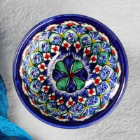 Пиала Риштанская керамика "Узоры", 9,5 см микс Пиала Риштанская керамика "Узоры", 9,5 см микс