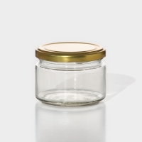 Набор стеклянных банок с крышкой для консервации, ТО-82 мм, для свечей, 200-250 мл, 6 шт