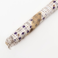 Бумага силиконизированная &laquo;Горох&raquo;, фиолетовый, для выпечки, 0,38 х 5 м