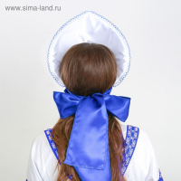 Кокошник &laquo;Цветы люпины&raquo; на белом