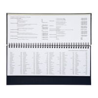 Планинг датированный 2024 года, 294 х 142 мм, 64 листа, на гребне, Attomex.Lancaster, твёрдая обложка балакрон, блок 70 г/м2, синий Планинг датированный 2024 года, 294 х 142 мм, 64 листа, на гребне, Attomex.Lancaster, твёрдая обложка балакрон, блок 70 г/м2, синий