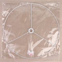 Основа для плетения торшера &laquo;Круг&raquo;, металлическая, d = 40/40,5 см, цвет серебряный