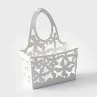 Подставка для губки «Гармония», 13×18×6 см, цвет белый Подставка для губки «Гармония», 13×18×6 см, цвет белый