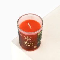 Свеча с калькой новогодняя «Тепла и уюта» на Новый год на Новый год, аромат ваниль,5х6х5 см Свеча с калькой новогодняя «Тепла и уюта» на Новый год на Новый год, аромат ваниль,5х6х5 см
